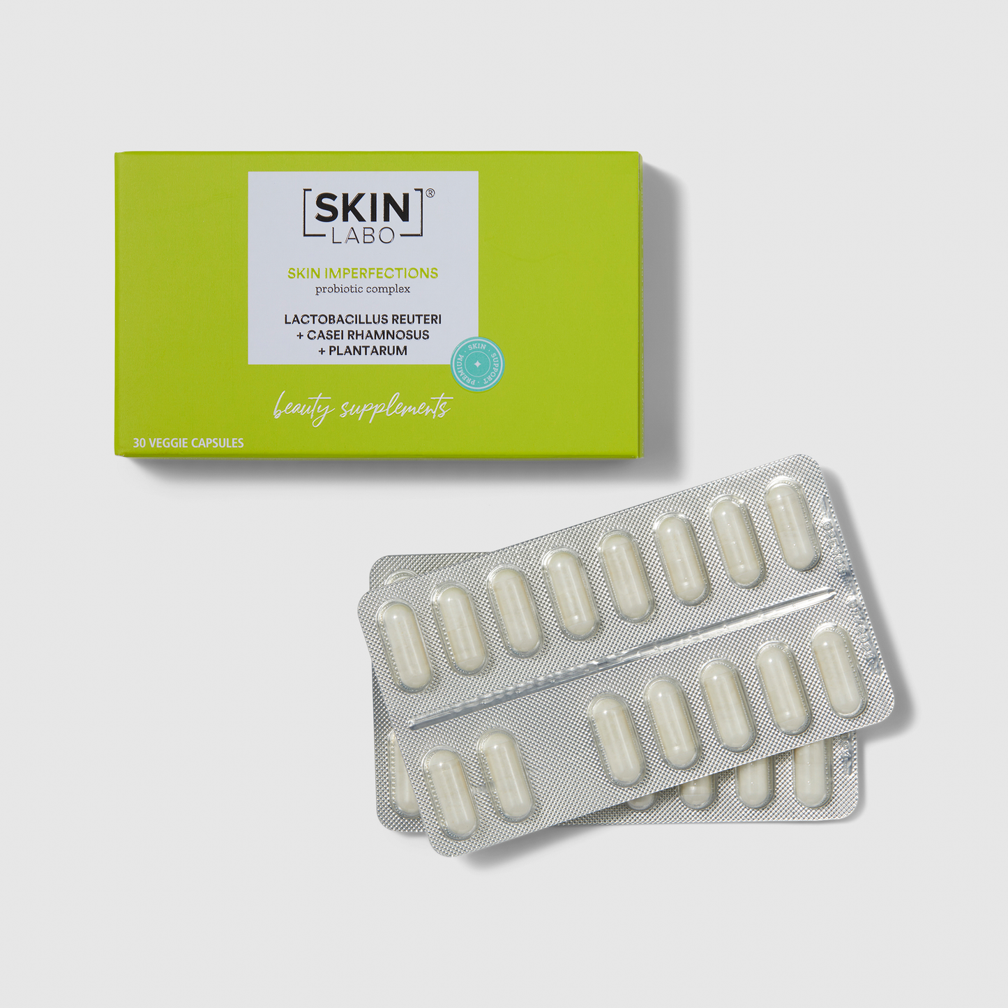 SKIN IMPERFECTIONS - FOOD SUPPLEMENT WITH PROBIOTICS